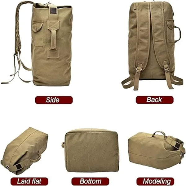 Canvas Duffle Backpack