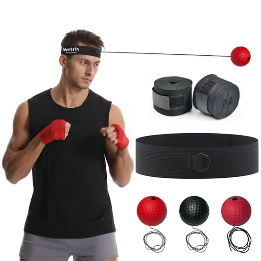 Boxing Reflex Ball Headband Set