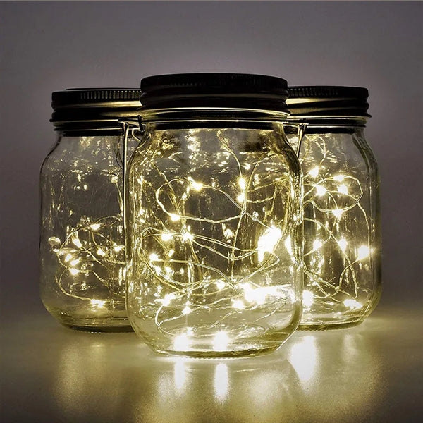 Solar Mason Jar Lights