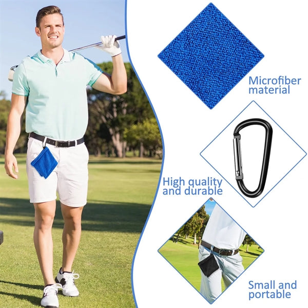 Microfiber Golf Towel with Carabiner