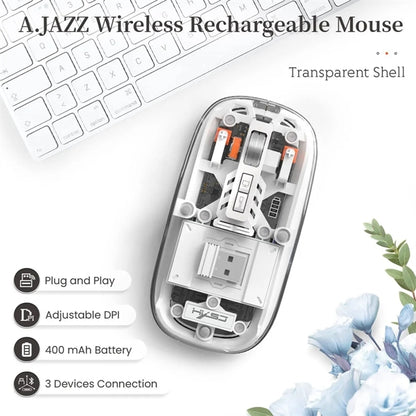 Transparent Wireless Bluetooth Mouse
