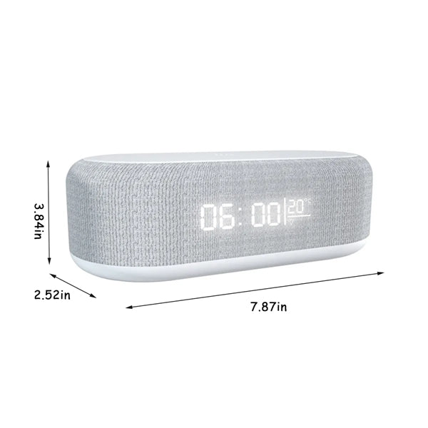 4 In 1 Led Digital Alarm Clock With Wireless Charging