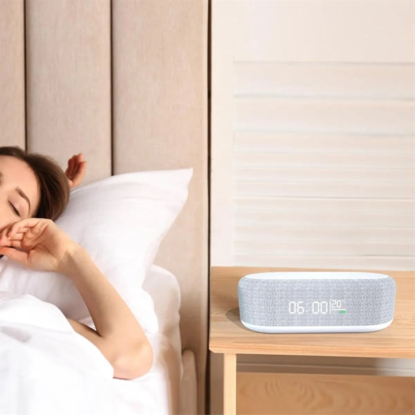 4 In 1 Led Digital Alarm Clock With Wireless Charging