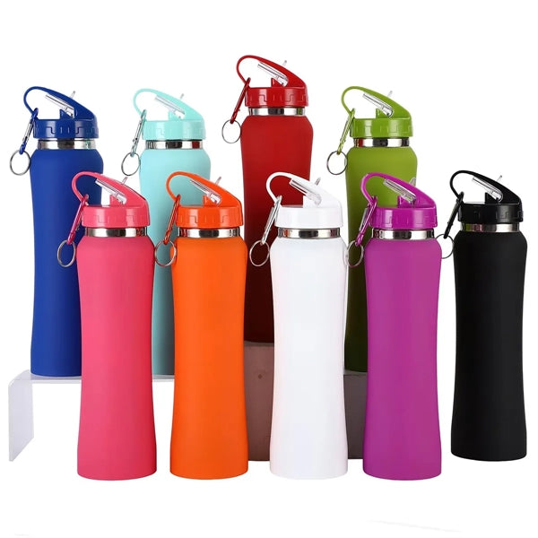 20oz Stainless Steel Small Waist Straw Thermos