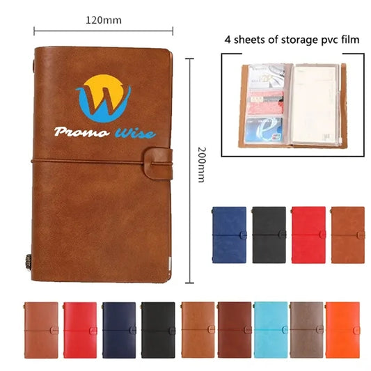 A6 Travel Notebook with Insert PVC Storage Pouch