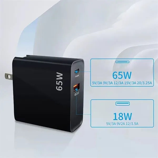 Pd Usb 65 W Gan Gallium Nitride Charger
