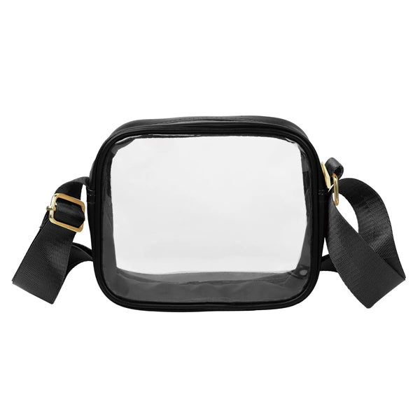 Clear Crossbody Sling Shoulder Bag ( 6'' x 7.5'' x 2.5" )