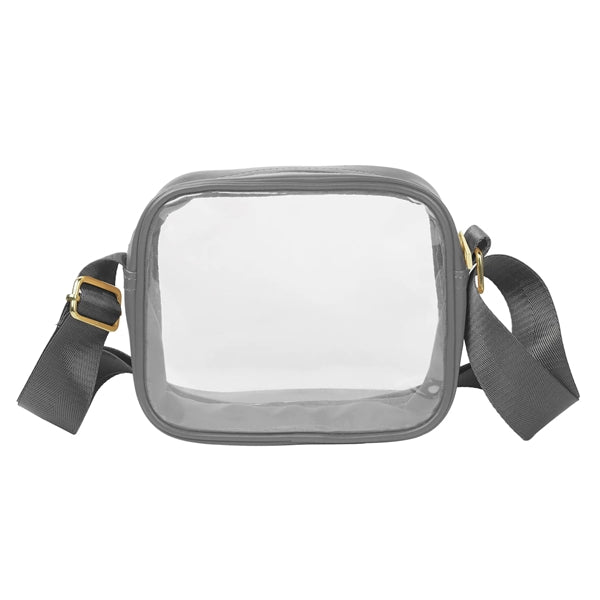 Clear Crossbody Sling Shoulder Bag ( 6'' x 7.5'' x 2.5" )