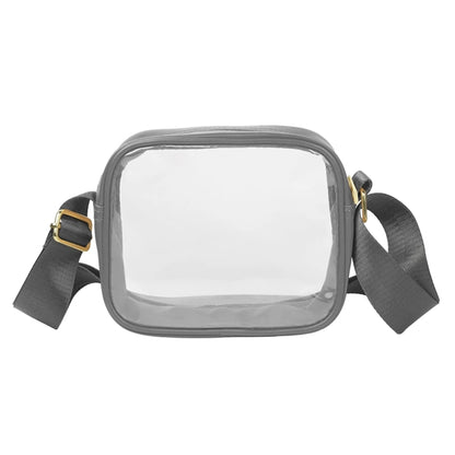 Clear Crossbody Sling Shoulder Bag ( 6'' x 7.5'' x 2.5" )