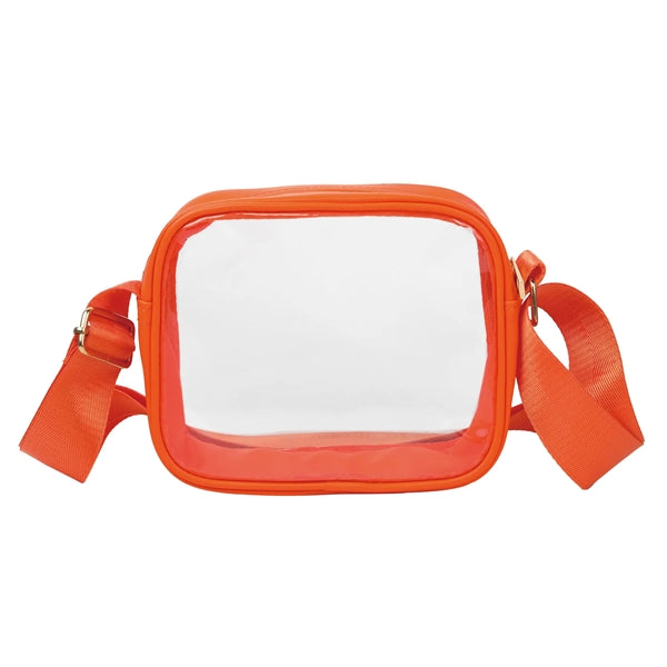 Clear Crossbody Sling Shoulder Bag ( 6'' x 7.5'' x 2.5" )