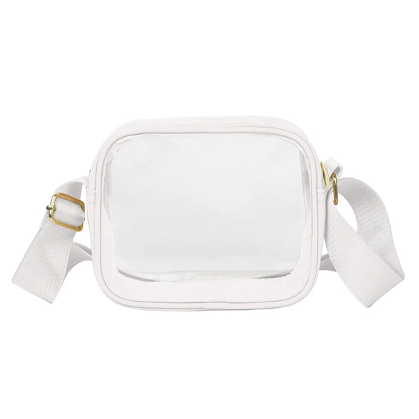 Clear Crossbody Sling Shoulder Bag ( 6'' x 7.5'' x 2.5" )