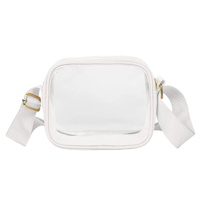 Clear Crossbody Sling Shoulder Bag ( 6'' x 7.5'' x 2.5" )