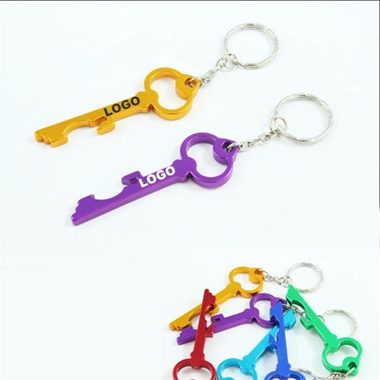 Aluminum Key Shape Bottle Opener Ring