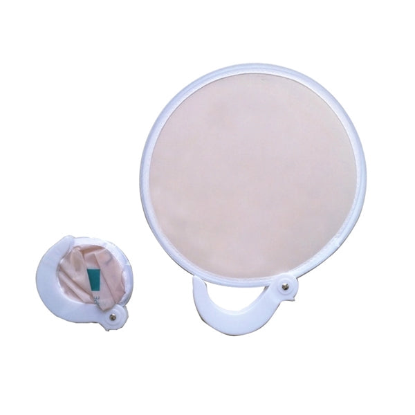 Polyester Folding Fan With Plastic Handle