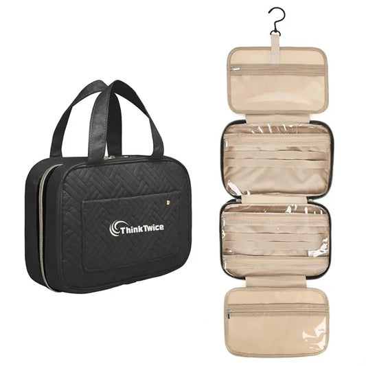 Toiletry Makeup Cosmetic Bag with Hanging Hook