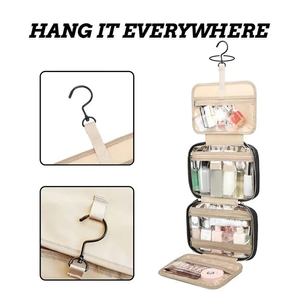 Toiletry Makeup Cosmetic Bag with Hanging Hook