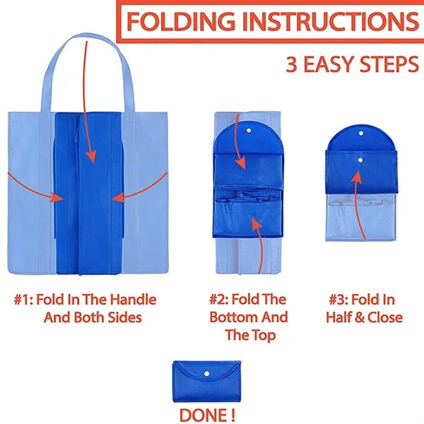 Foldable Extra Large Grocery Shopping Tote Bag