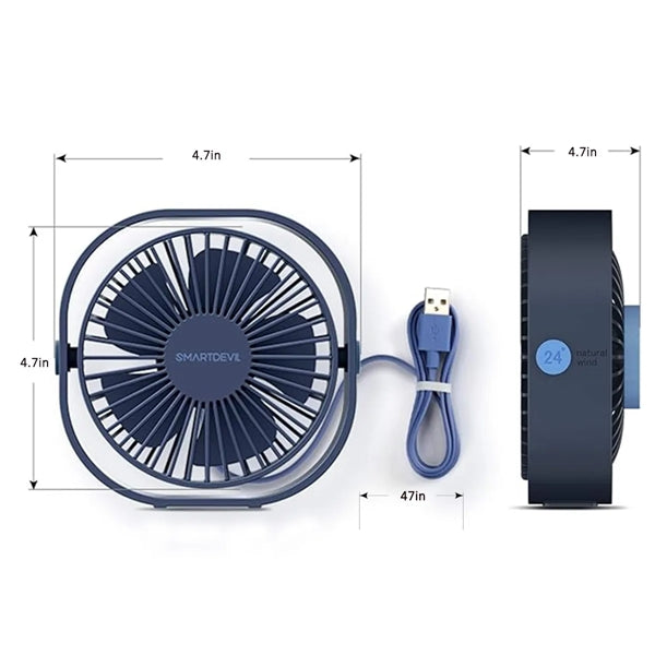 Personal Desktop Home Office Travel USB Mini Fans
