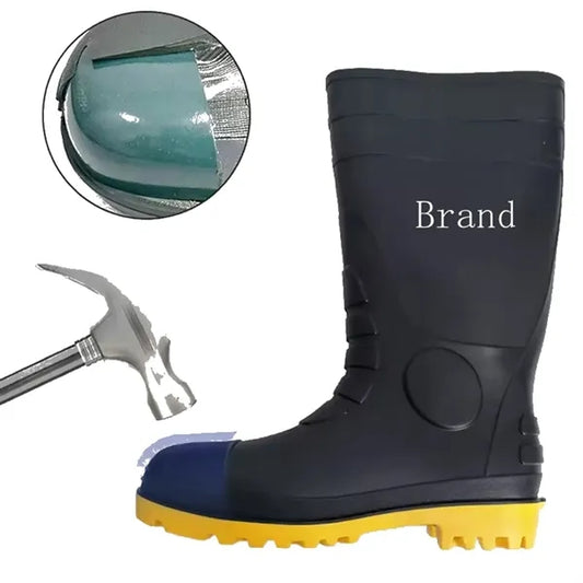 PVC Safety Steel Toe Rain Boots