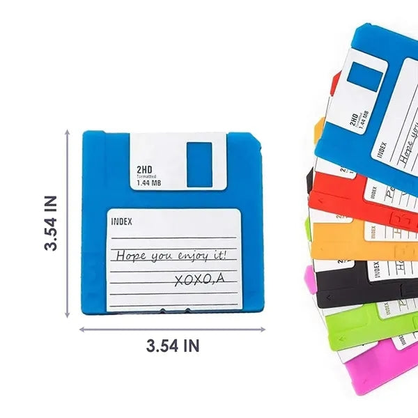Silicone Floppy Disk Coaster for Tables