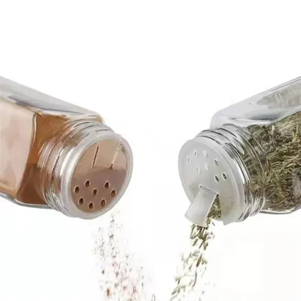 24 Pcs 4oz Glass Spice Jars with Bamboo Lids