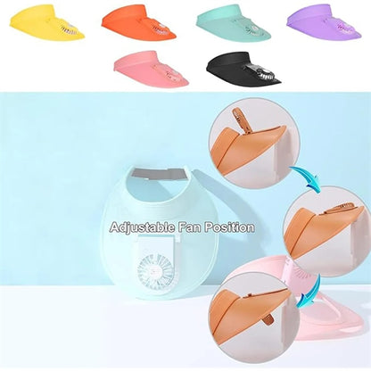 Sun Visors Hat With Fan
