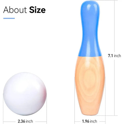 Wooden Bowling Set