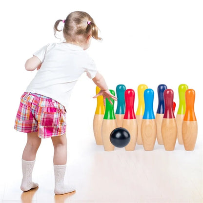 Wooden Bowling Set