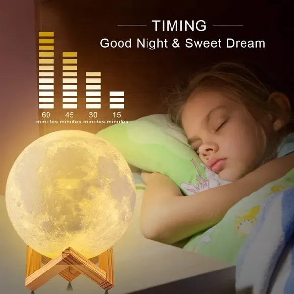 3D Moon Galaxy Lamp 5.9 Inch 16 Colors Led