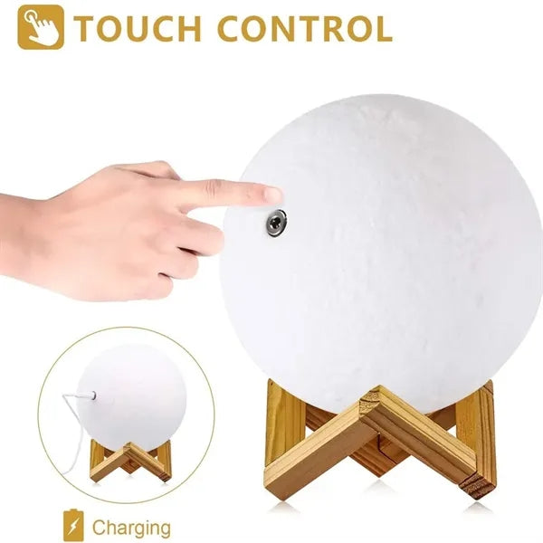 3D Moon Galaxy Lamp 5.9 Inch 16 Colors Led