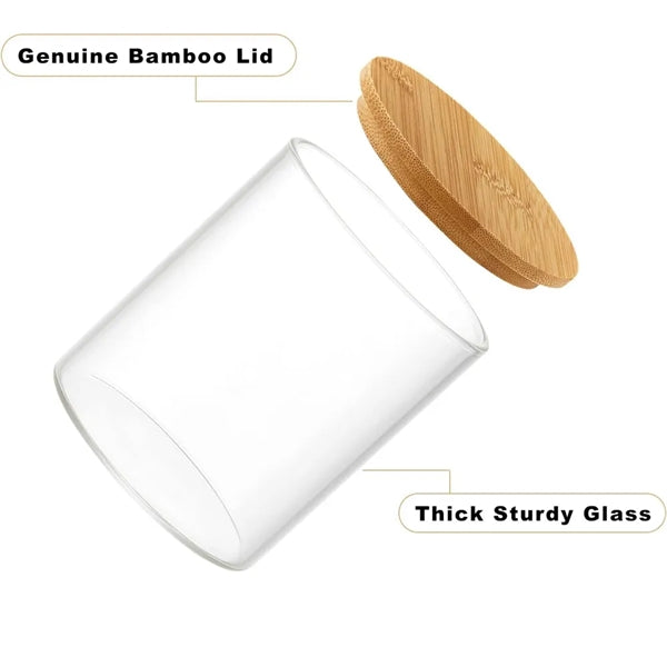 Holder Dispenser With Bamboo Lids