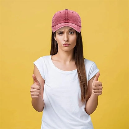 Baseball Cap Adjustable Low Profile Cotton Hat