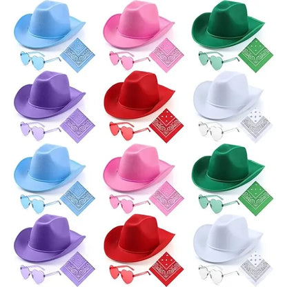 Stylish Hat Glasses And Scarf Set