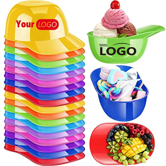 Mini Ice Cream Dessert Baseball Cap Bowls