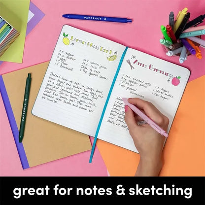 College Ruled Notebook Lined A5 200 Pages