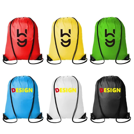 Knapsack Polyester Gift Drawstring Bags