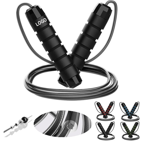 Steel Jump Rope Workout With Foam Handles