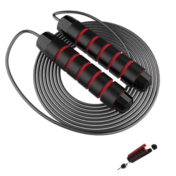Steel Jump Rope Workout With Foam Handles