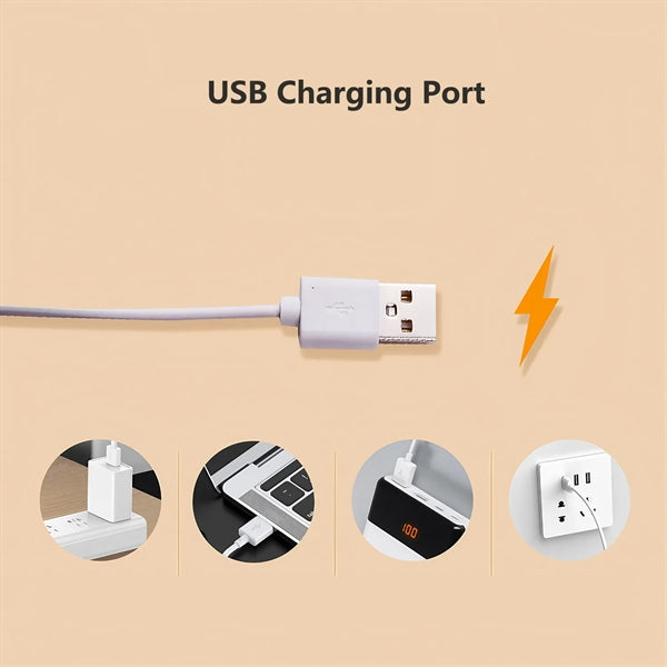 LED Table Lamp Night Light USB Charging 3 Colors