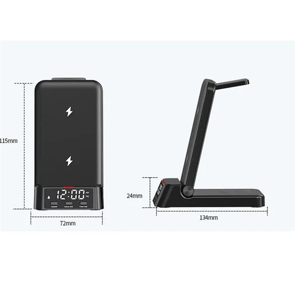 3 In 1 Foldable Wireless Charging Dock Stand