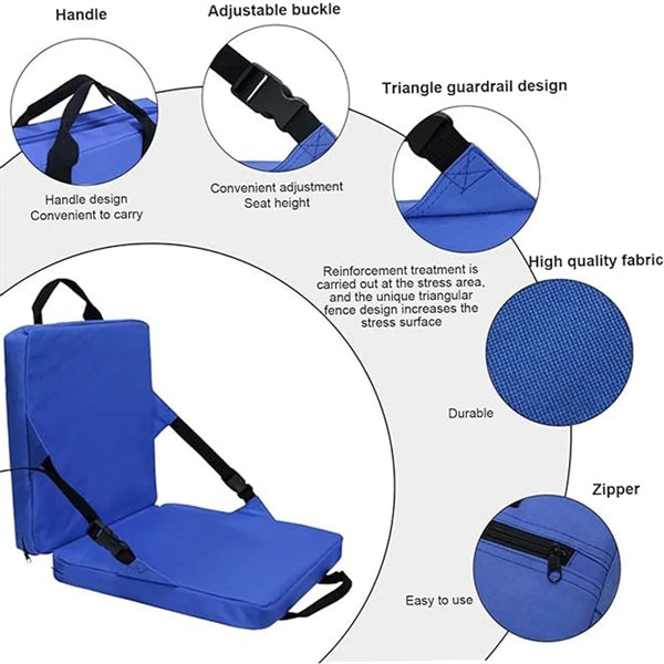 Portable Stadium Outdoor Cushion With Backrest