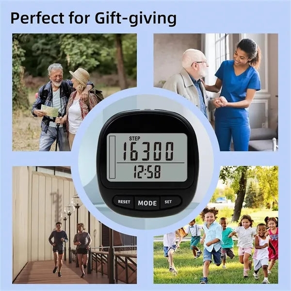 Pedometer for Walking and Miles With a Large Digital Display