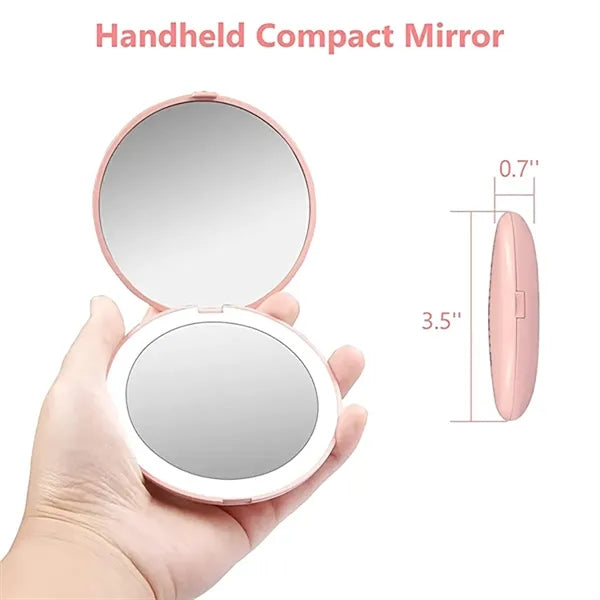 Lighted Travel Makeup Mirror