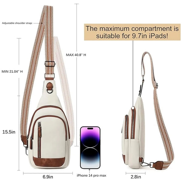 Crossbody Sling Leather Travel Bags Backpack for Women