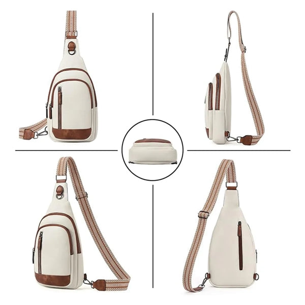 Crossbody Sling Leather Travel Bags Backpack for Women