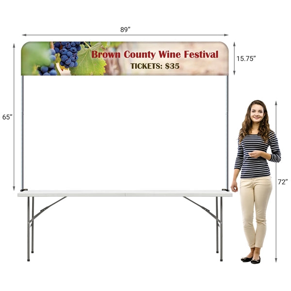 8' Table Top Hardware & Small Banner Kit