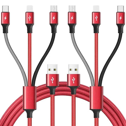 Three-In-One Data Cable
