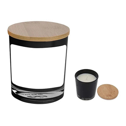 Bamboo Candle With Full Color Label