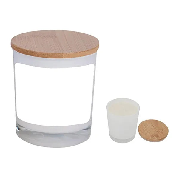 Bamboo Candle With Full Color Label