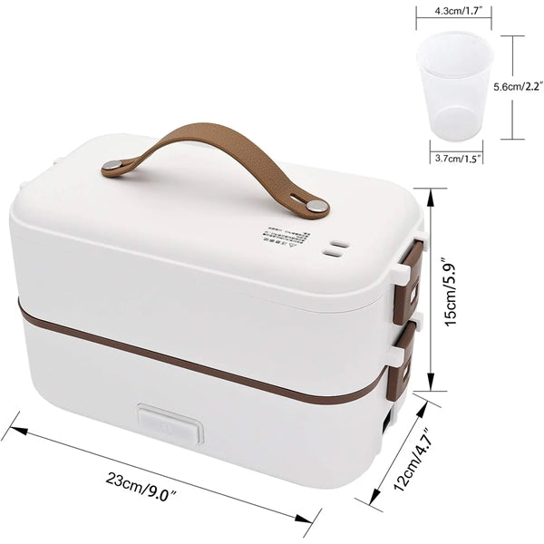 2 Layers Self Cooking Electric Lunch Box